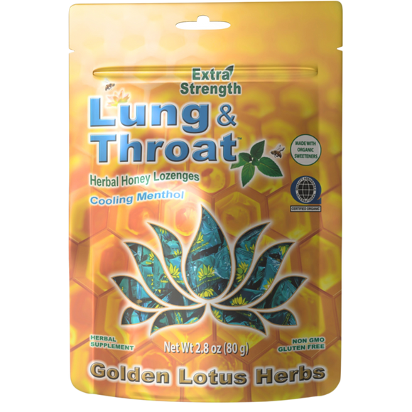 Golden Lotus Organic Lung & Throat Herbal Lozenges