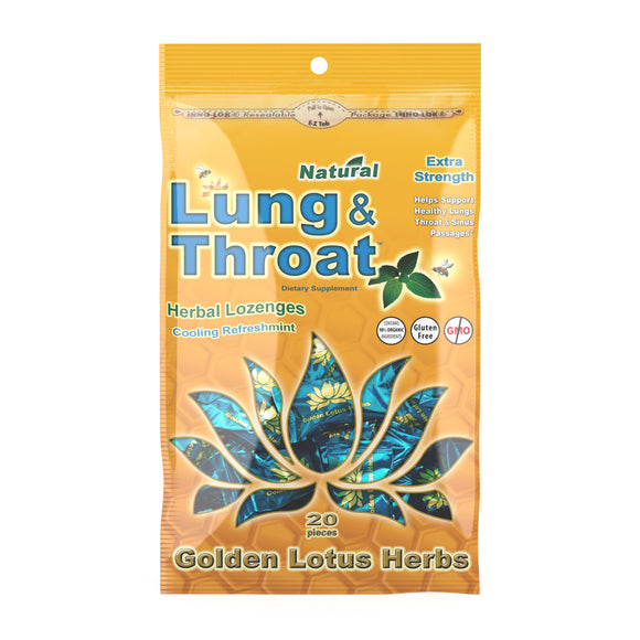 Golden Lotus Organic Lung & Throat Herbal Lozenges